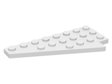 Plaatje in Gallery viewer laden, LEGO® los onderdeel Wig Plaat in kleur Wit 3933