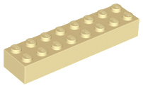 LEGO® los onderdeel Steen in kleur Geelbruin 3007