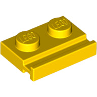 LEGO® los onderdeel Plaat Aangepast in kleur Geel 32028