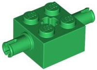 LEGO® los onderdeel Steen Aangepast in kleur Groen 30000