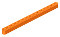 LEGO® los onderdeel Technische Hefbalk in kleur Oranje 32278