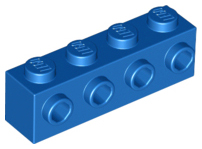 Plaatje in Gallery viewer laden, LEGO® los onderdeel Steen Aangepast in kleur Blauw 30414