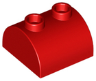 LEGO® los onderdeel Dakpan Gebogen in kleur Rood 30165