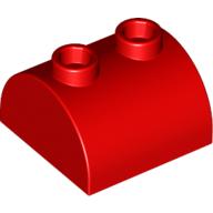 LEGO® los onderdeel Dakpan Gebogen in kleur Rood 30165