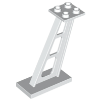 Plaatje in Gallery viewer laden, LEGO® los onderdeel Steunpilaar in kleur Wit 4476b
