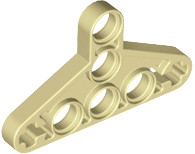 Plaatje in Gallery viewer laden, LEGO® los onderdeel Technische Hefbalk Geelbruin 2905