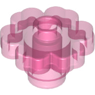 LEGO® onderdeel Plant & Struik Doorzichtig Donkerroze 4728