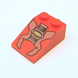 LEGO® los onderdeel Dakpan met Motief in kleur Rood 3298px6