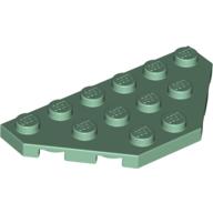 Plaatje in Gallery viewer laden, LEGO® los onderdeel Wig Plaat in kleur Zandgroen 2419