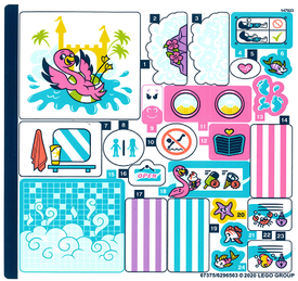 LEGO® stickervel set 41430-1 Summer Fun Water Park