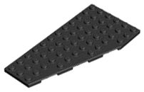 LEGO® los onderdeel Wig Plaat in kleur Zwart 30355