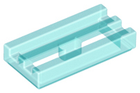 LEGO® onderdeel Tegel Aangepast Doorzichtig Lichtblauw 2412b