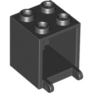 LEGO® los onderdeel Container in kleur Zwart 4345