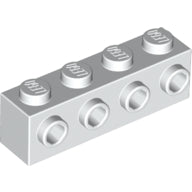 Plaatje in Gallery viewer laden, LEGO® los onderdeel Steen Aangepast in kleur Wit 30414