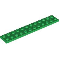 LEGO® los onderdeel Plaat Algemeen in kleur Groen 2445