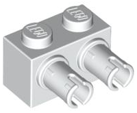 LEGO® los onderdeel Steen Aangepast in kleur Wit 30526