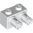 LEGO® los onderdeel Steen Aangepast in kleur Wit 30526