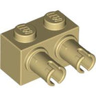 LEGO® los onderdeel Steen Aangepast in kleur Geelbruin 30526