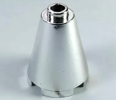 LEGO® los onderdeel Kegel in kleur Chroom Zilver 3942c