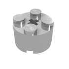 LEGO® los onderdeel Steen Rond in kleur Chroom Zilver 3941