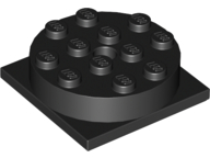 LEGO® los onderdeel Draaischijf in kleur Zwart 3403c01