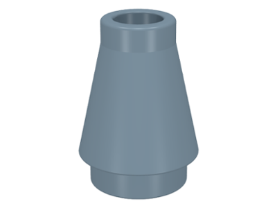 LEGO® los onderdeel Kegel in kleur Zandblauw 4589