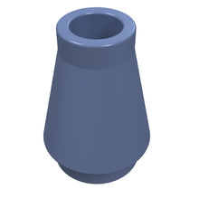 Plaatje in Gallery viewer laden, LEGO® los onderdeel Kegel in kleur Zandblauw 4589
