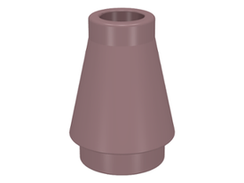 LEGO® los onderdeel Kegel in kleur Zand Rood 4589