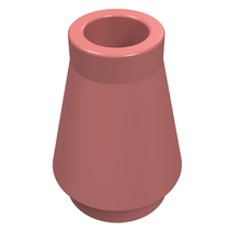 Plaatje in Gallery viewer laden, LEGO® los onderdeel Kegel in kleur Zand Rood 4589