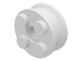 LEGO® los onderdeel Wiel in kleur Wit 6248