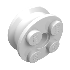 LEGO® los onderdeel Wiel in kleur Wit 6248