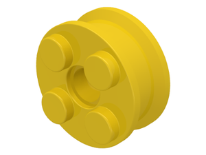 LEGO® los onderdeel Wiel in kleur Geel 6248
