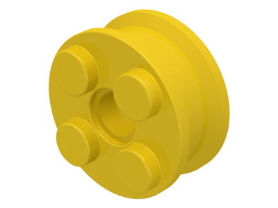 LEGO® los onderdeel Wiel in kleur Geel 6248
