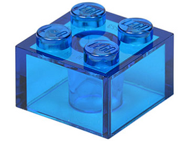 LEGO® los onderdeel Steen Doorzichtig Donkerblauw 3003