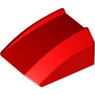 LEGO® los onderdeel Dakpan Gebogen in kleur Rood 30602
