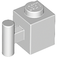 Plaatje in Gallery viewer laden, LEGO® los onderdeel Steen Aangepast in kleur Lichtgrijs 2921