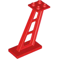 Plaatje in Gallery viewer laden, LEGO® los onderdeel Steunpilaar in kleur Rood 4476b