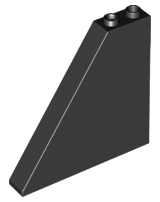 LEGO® los onderdeel Dakpan Algemeen in kleur Zwart 30249