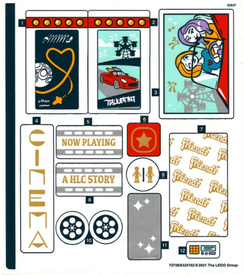 LEGO® stickervel set 41448-1 Heartlake City Movie Theater