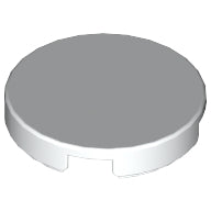 LEGO® los onderdeel Tegel Rond in kleur Wit 4150