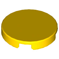 LEGO® los onderdeel Tegel Rond in kleur Geel 4150