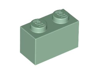 LEGO® los onderdeel Steen in kleur Zandgroen 3004
