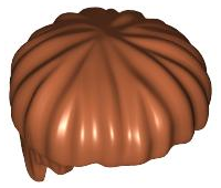 LEGO® los onderdeel Haar in kleur Donker Oranje x219