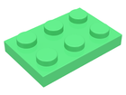 LEGO® los onderdeel Plaat Algemeen Medium Groen 3021