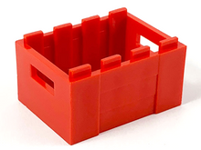 Plaatje in Gallery viewer laden, LEGO® los onderdeel Container in kleur Rood 30150