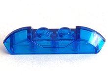 Plaatje in Gallery viewer laden, LEGO® onderdeel Dakpan Gebogen Doorzichtig Donkerblauw 40996