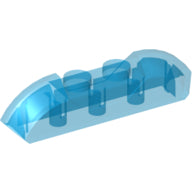 Plaatje in Gallery viewer laden, LEGO® onderdeel Dakpan Gebogen Doorzichtig Donkerblauw 40996