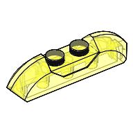 Plaatje in Gallery viewer laden, LEGO® onderdeel Dakpan Gebogen Doorzichtig Neon Groen 40996