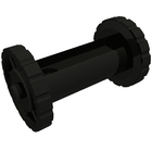 LEGO® los onderdeel Haspel & Lier in kleur Zwart 30635