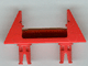 LEGO® los onderdeel Haspel & Lier in kleur Rood 30636